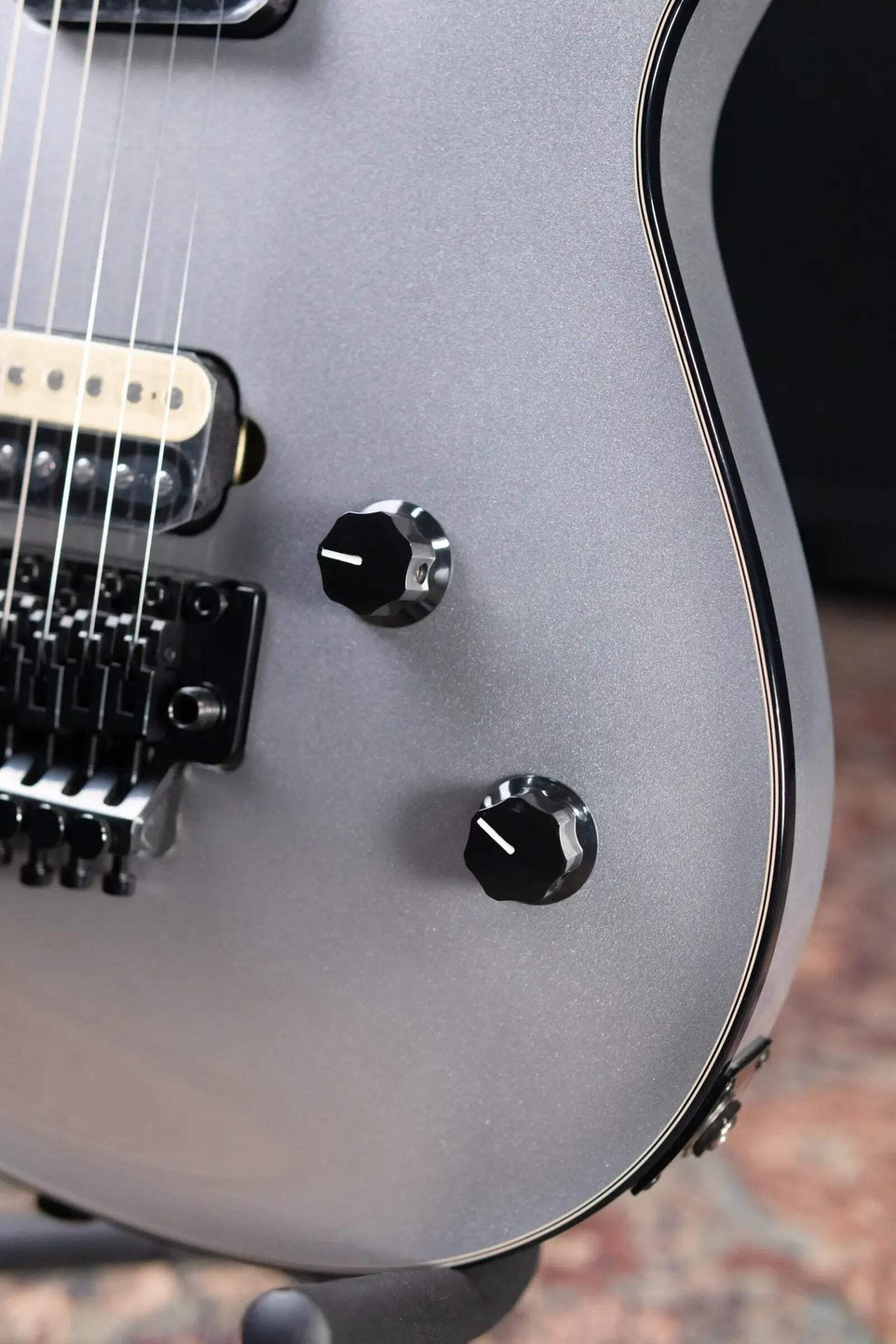 EVH Wolfgang USA Electric Guitar – Silver with Hardshell Case