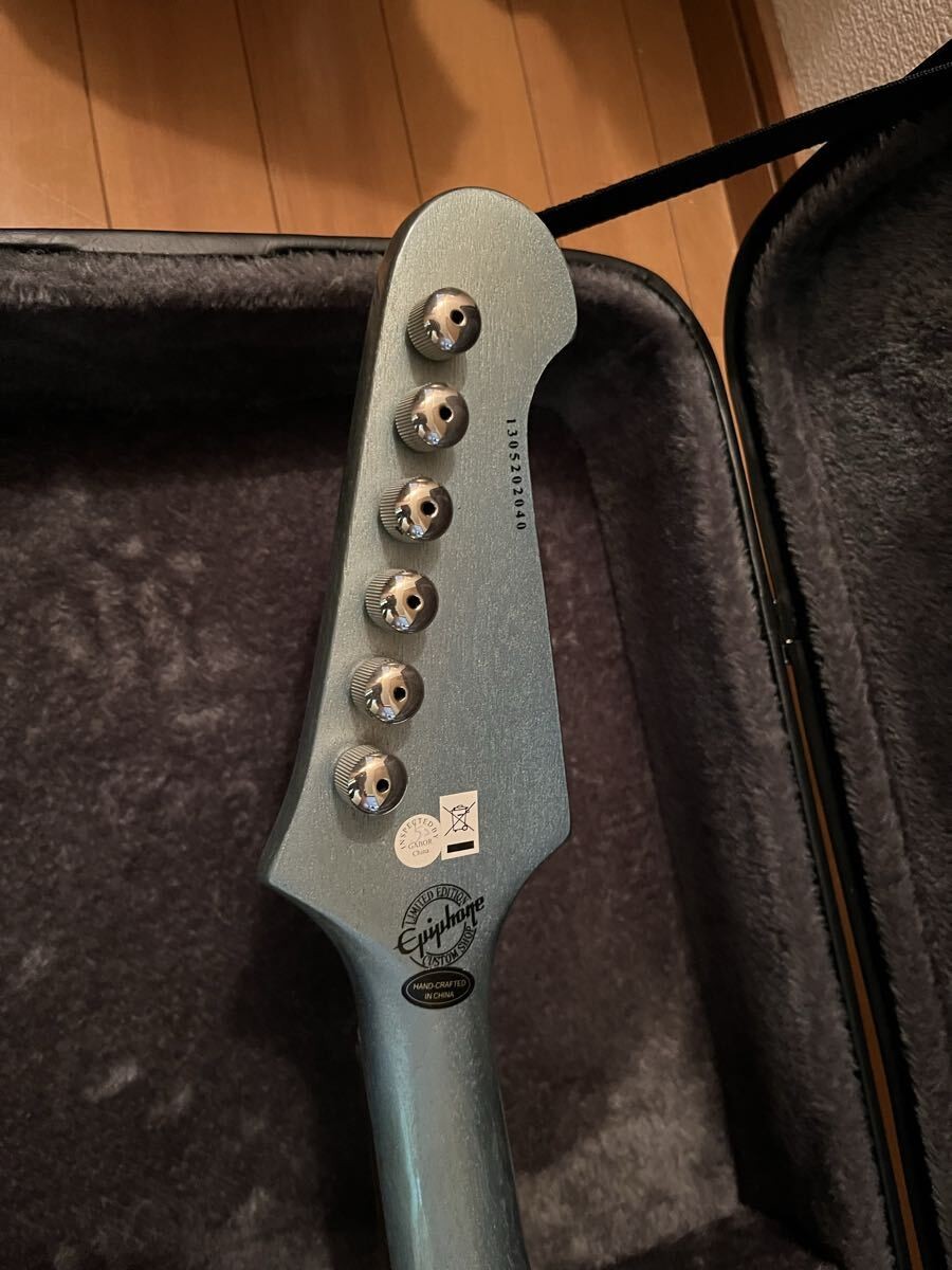 Epiphone Firebird Studio Pelham Blue Limited Edition with Hard Case