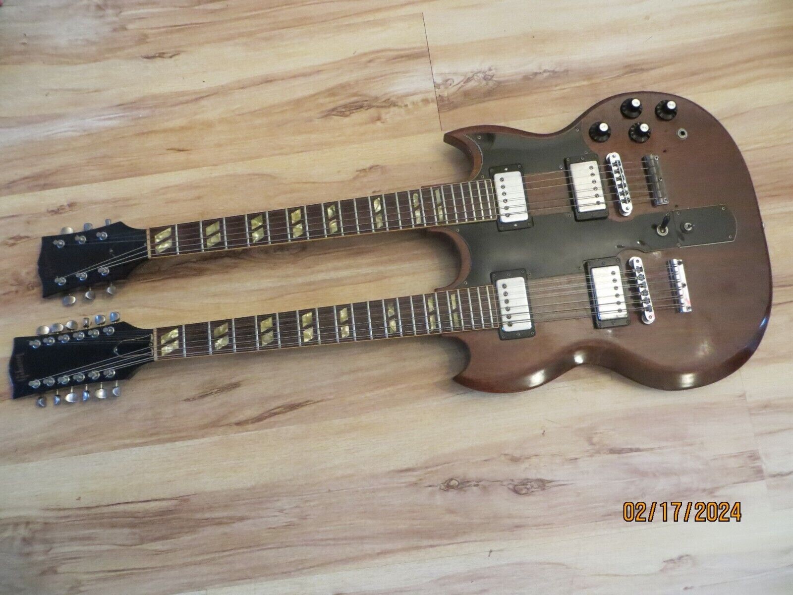 1978 Gibson EDS-1275 Double-Neck Walnut Electric Guitar w/ Original Case