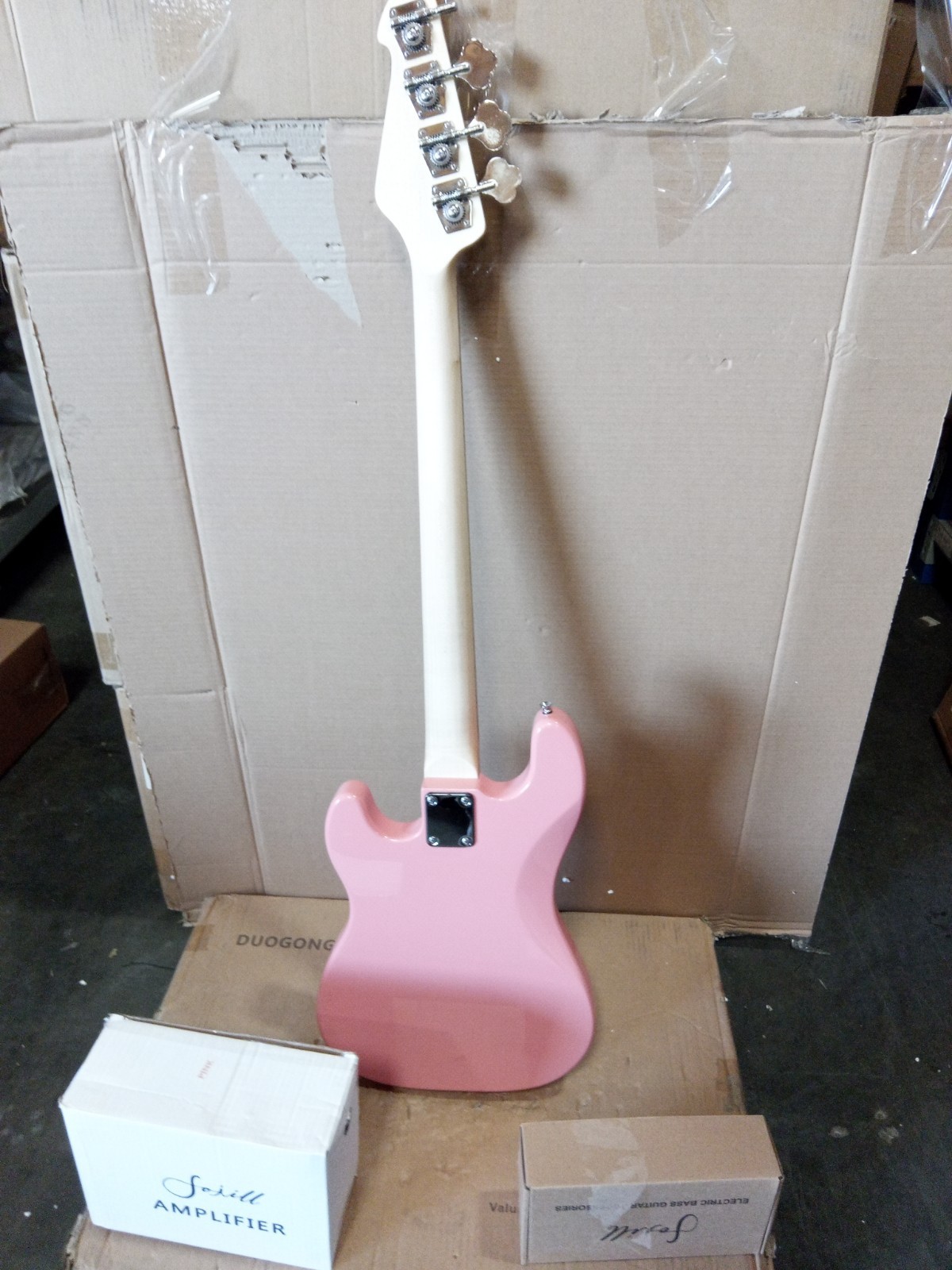 Open Box 4 String Precision Electric Bass Guitar Gloss Pink 1ZA8336B0310488202