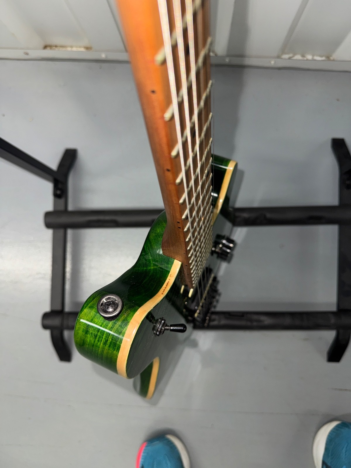 EVH Wolfgang WG Standard QM, Baked Maple Fingerboard, Transparent Green