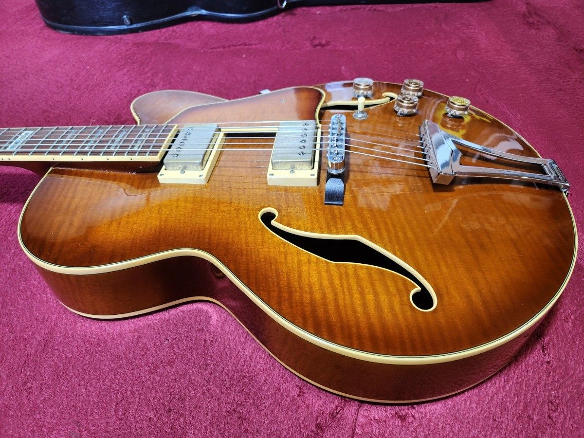 Ibanez AF85-VLS-13-01 Violin Type Sunburst Hard Case Modified