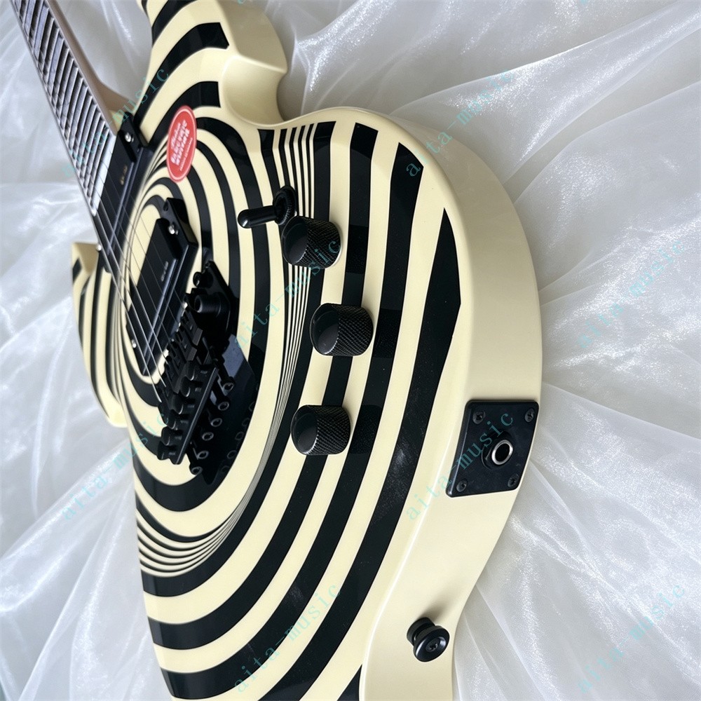 Solid Electric Guitar FR Bridge Stainless Fret Barbarian Vertigo Sabbath Cream