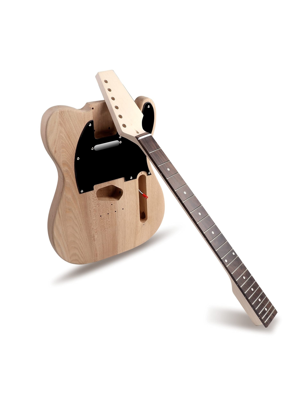 DIY Electric Guitar Kit Beginner Kit 6 String Right Handed with Ash Body Hard…