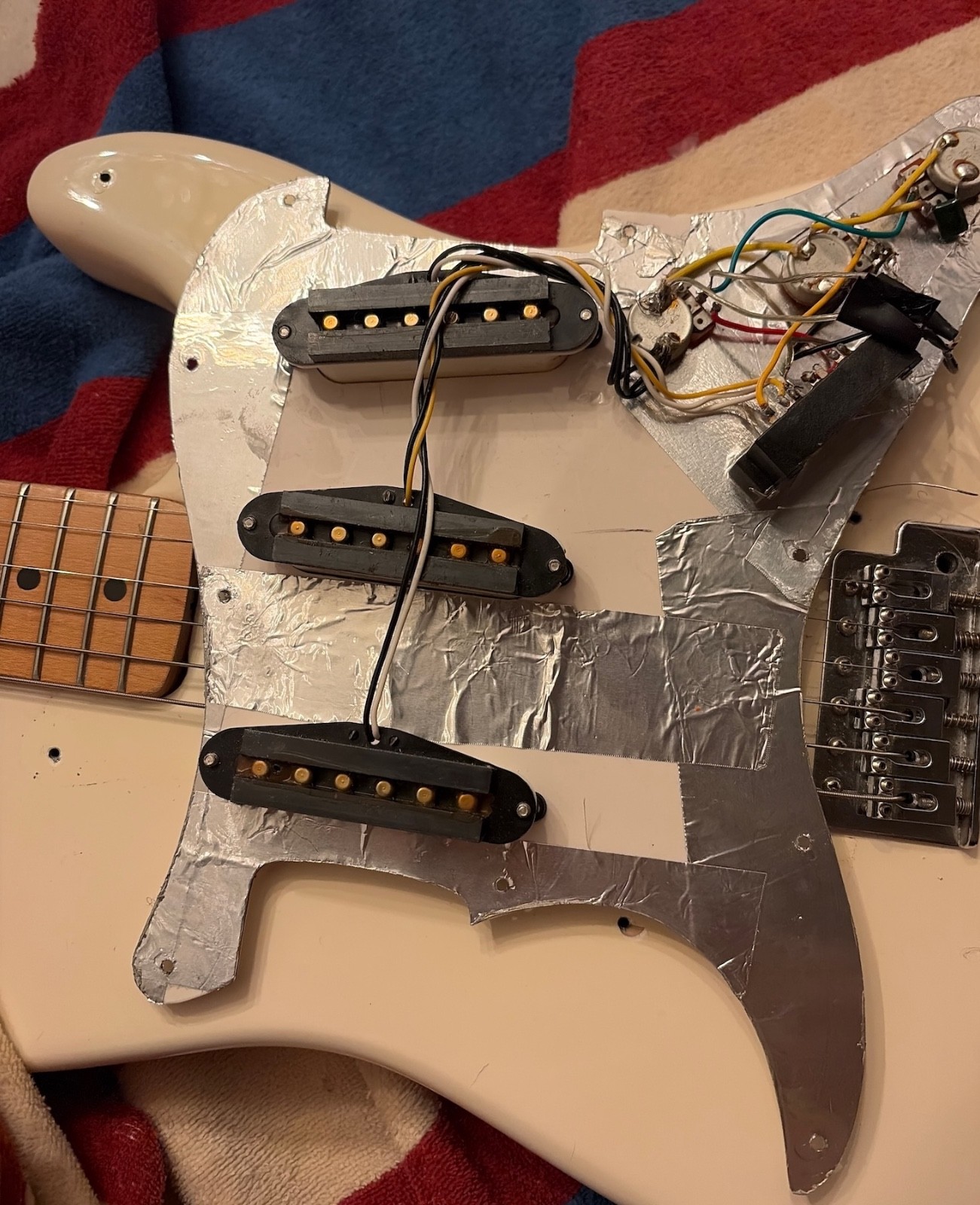 Rare 1989 Fender Squier Stratocaster USA (E9-Series) Aged Olympic White