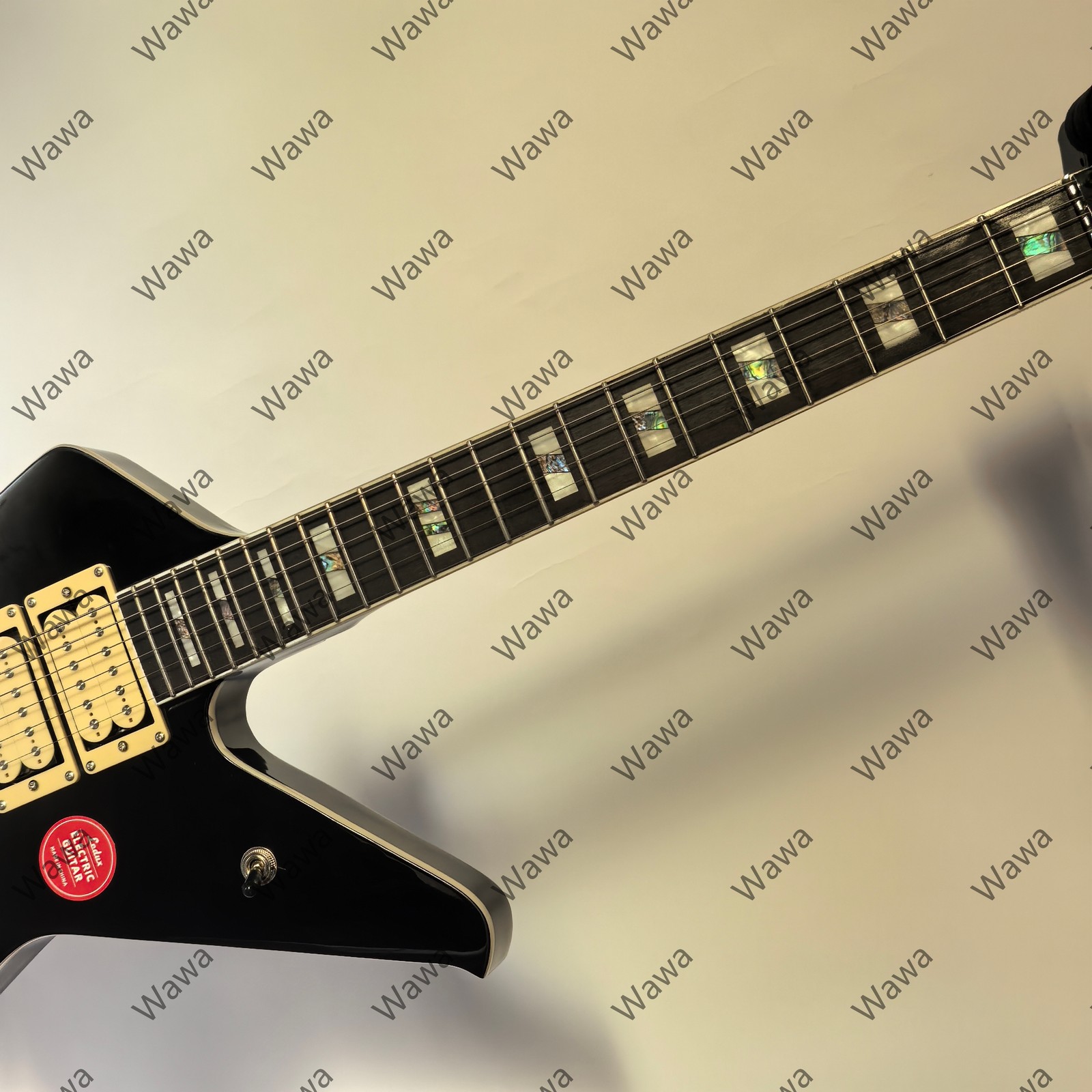 Gloss Finish Electric Guitar HHH Pickups FR Double Lock Tremolo Ebony Fretboard