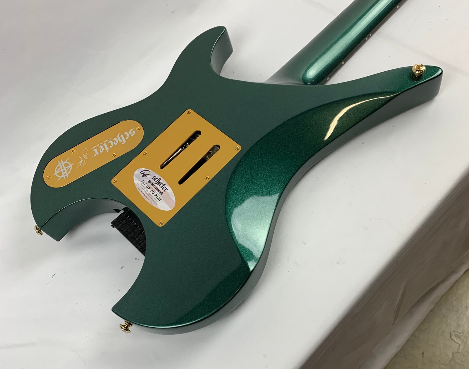 Schecter Synyster Gates Custom-7 TR Headless 7-String Oak Green Metallic B-Stock