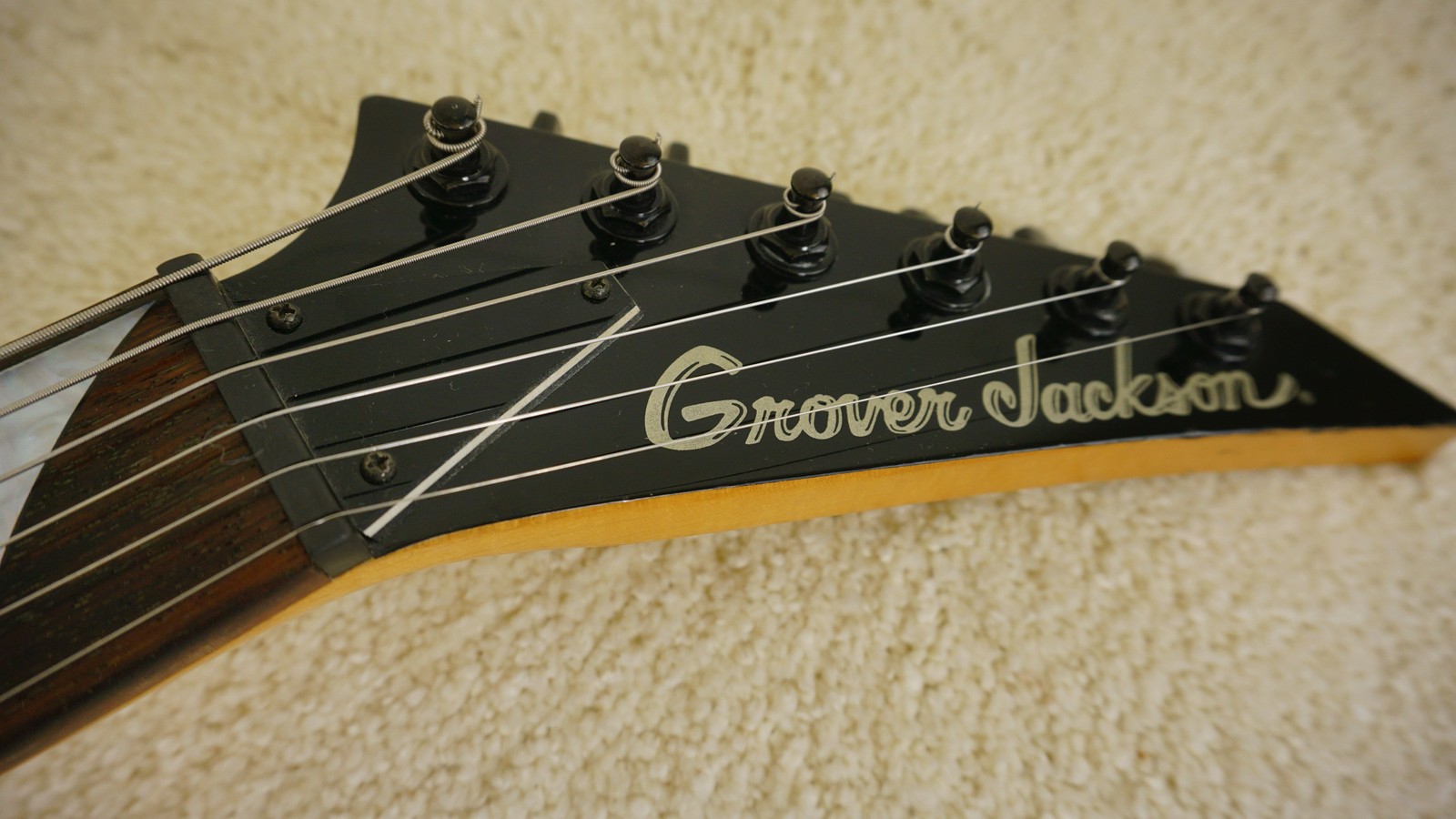 1998 Grover Jackson RR-CU50Q Rhoads Transparent Red Quilt MIJ w/ Jackson Case