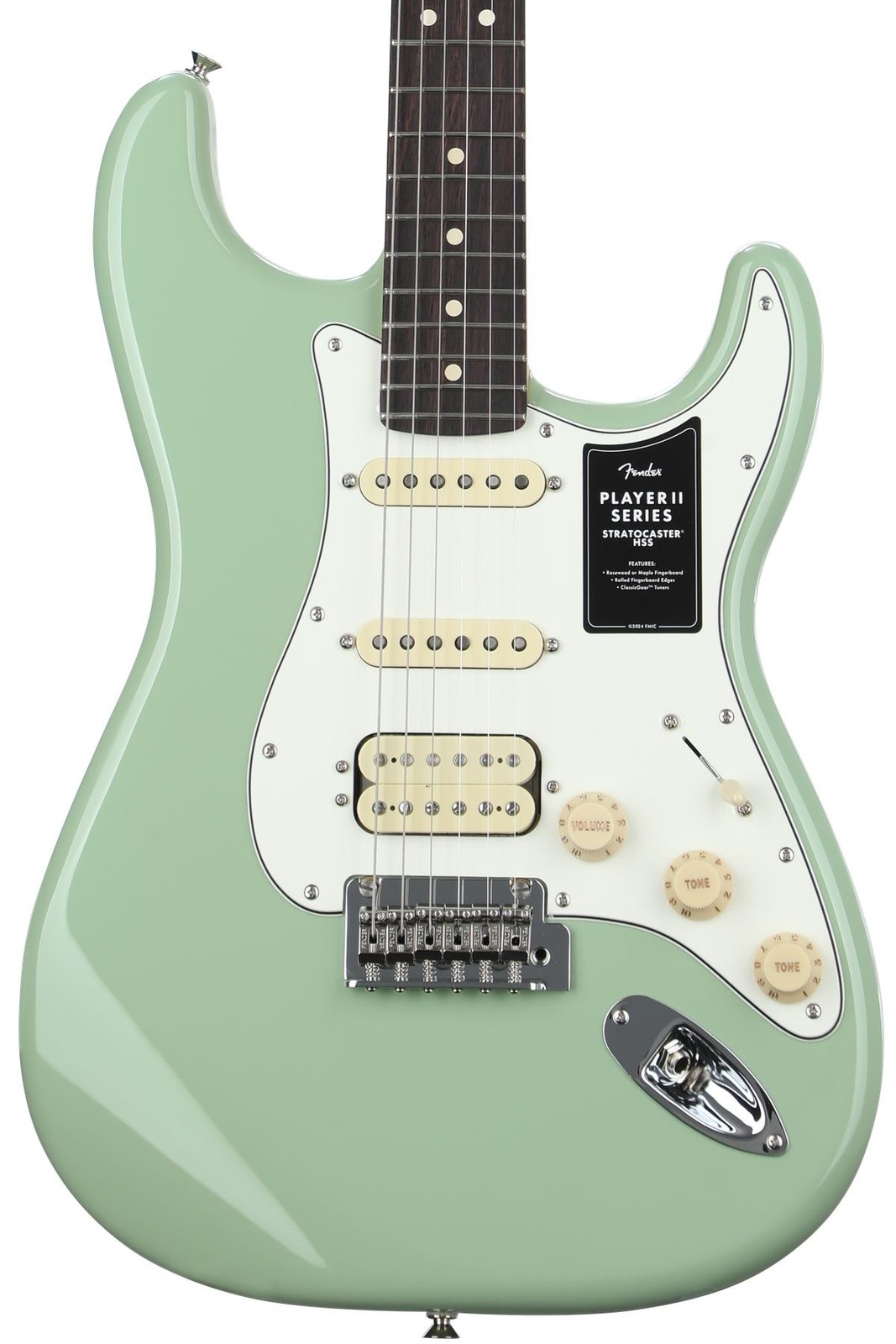 Fender Player II Stratocaster HSS Electric Guitar – Birch Green with Rosewood