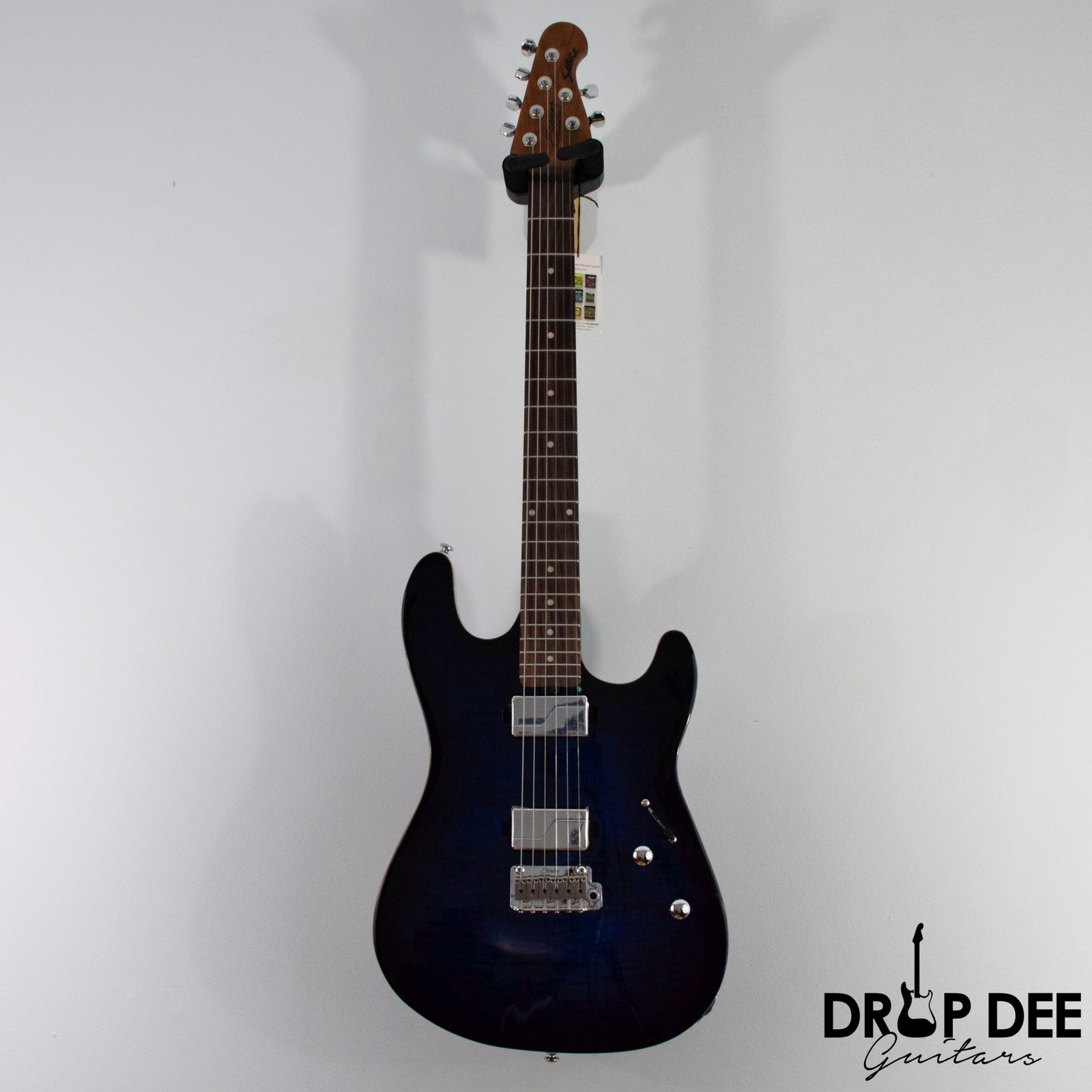Sterling By Music Man Sabre Electric Guitar w/ Bag – Deep Blue Burst