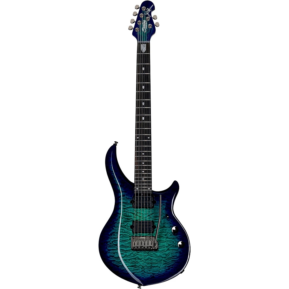 Sterling by Music Man Majesty Guitar With DiMarzio Pickups Cerulean Paradise