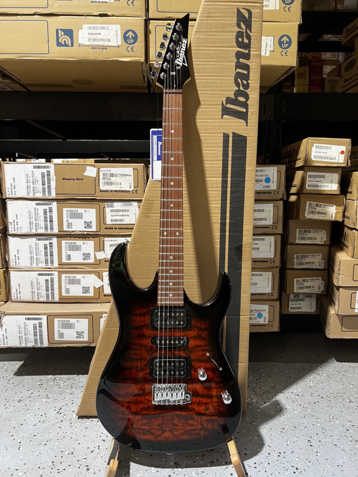 Ibanez Gio GRX70QA Electric Guitar – Sunburst