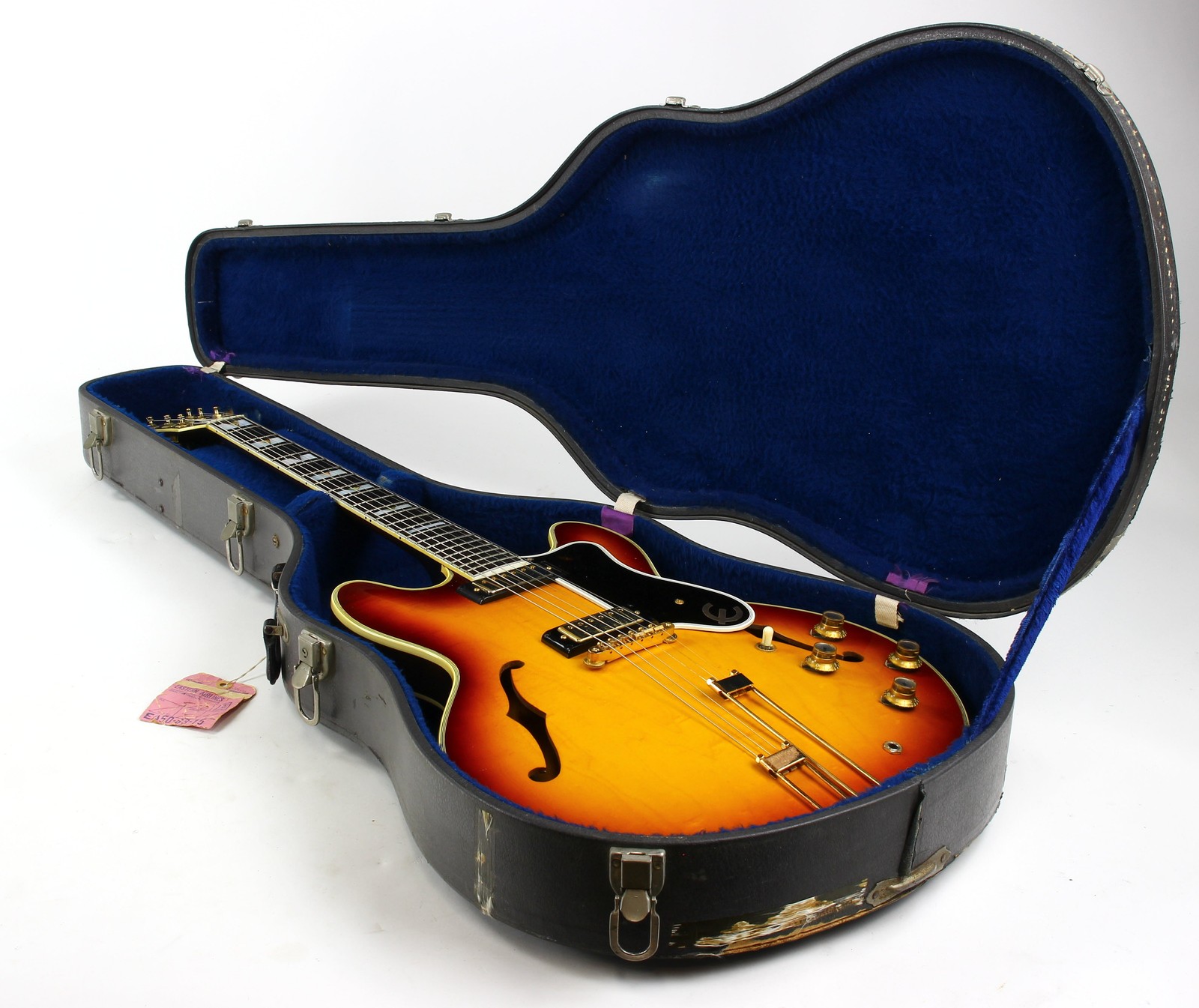 1964 Epiphone Sheraton Sunburst w Original Case | Wide Nut Vintage Kalamazoo