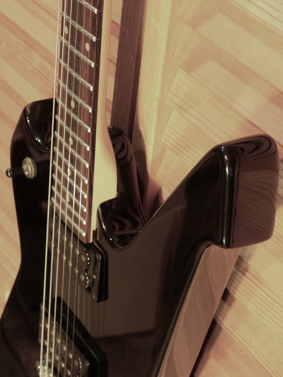 Washburn PS100 Paul Stanley Signature Model Korean ’98 HH Glossy Black wSoftcase
