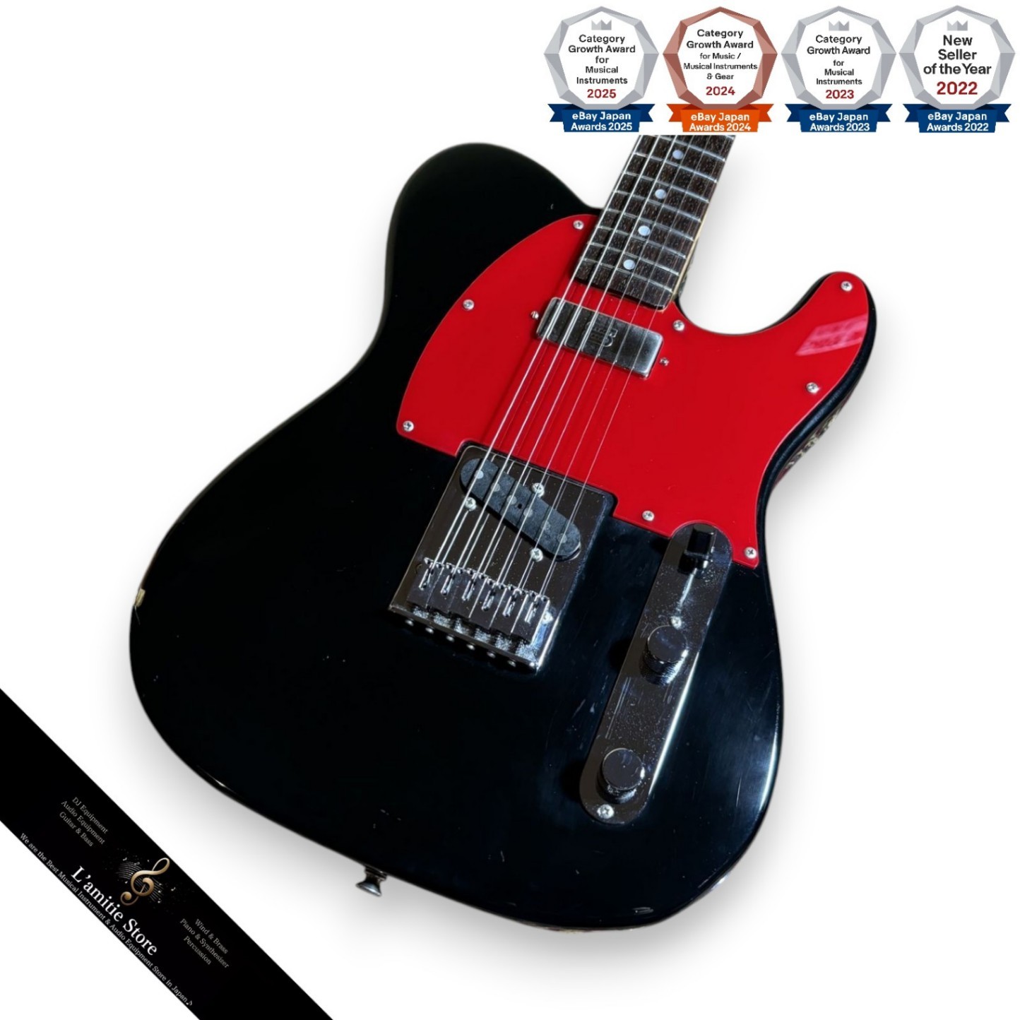 Fender Japan TL7255 Electric Guitar with Wear and Replaced Parts