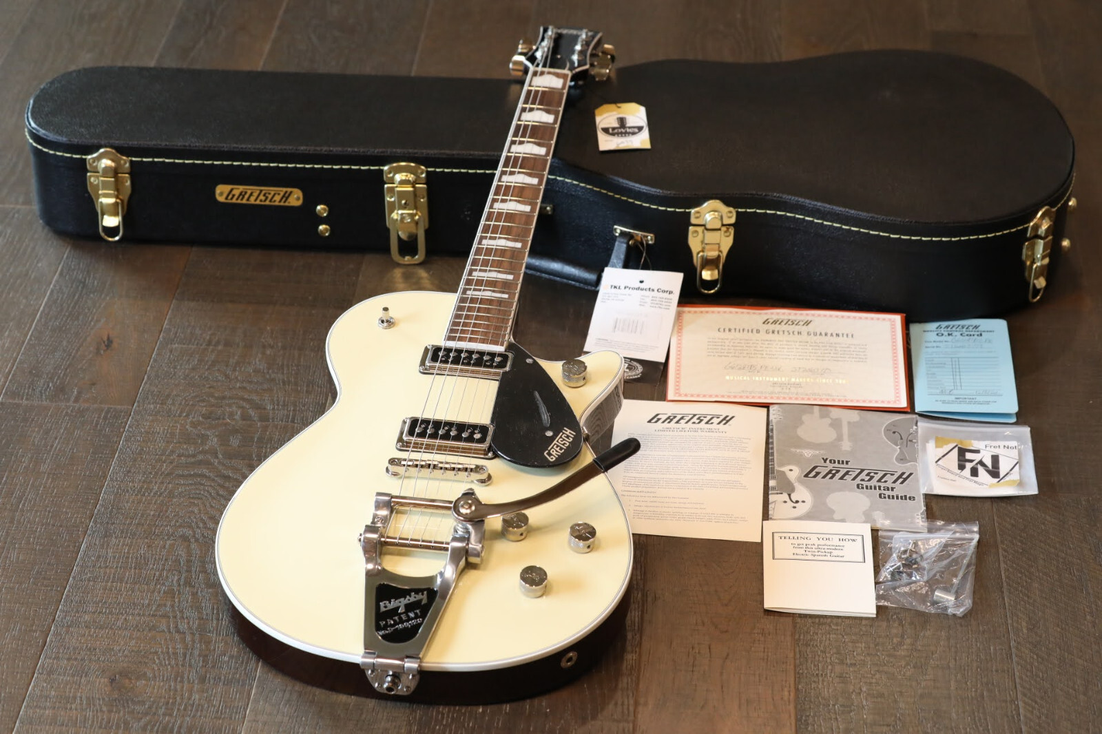 Unplayed! Gretsch G6128TDS-PE-LIV Player’s Edition Jet Lotus Ivory DS + COA OHSC