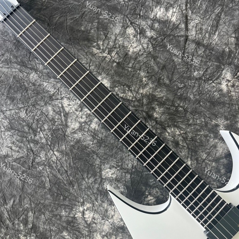 Solid Body Warlock Electric Guitar Rounded Stainless Frets Active HH Pickups