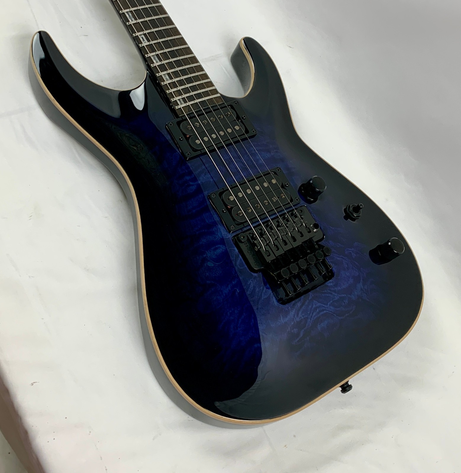 ESP E-II Horizon QM FR Reindeer Blue RDB Electric Guitar + HARD CASE B-Stock E2