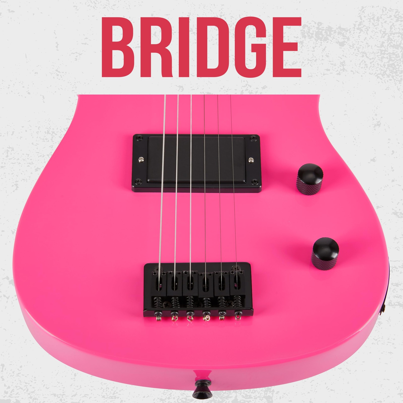 LyxPro CS 30in Electric Guitar Kit Amp Cable 6 Picks Guide Beginner Pink