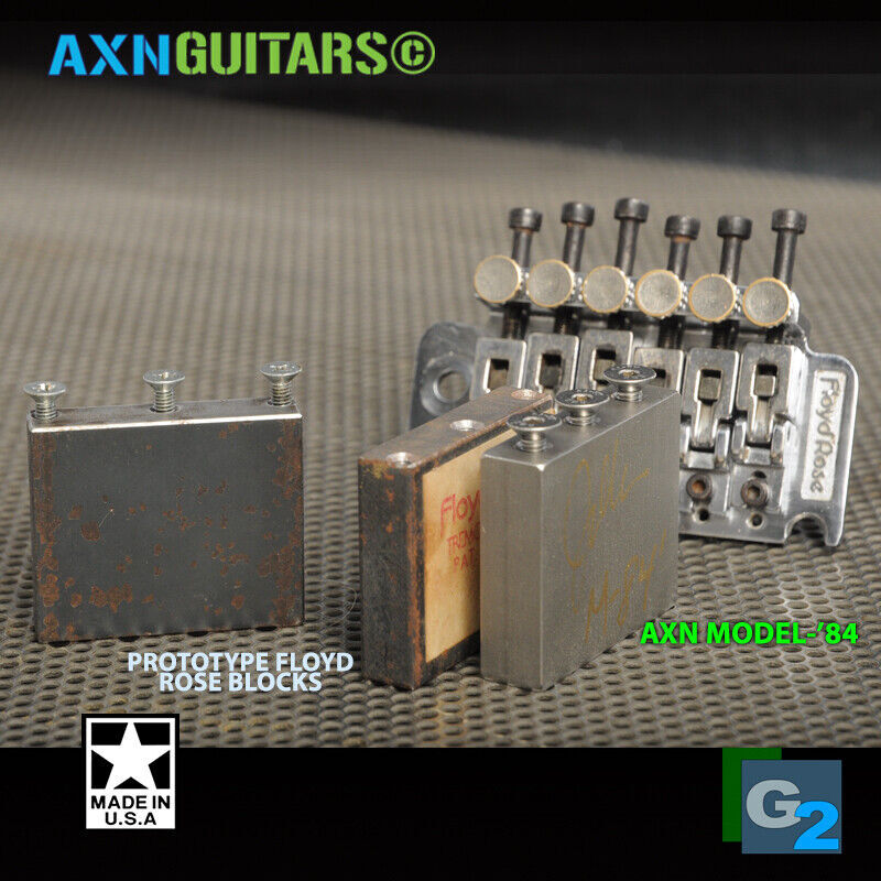 AXN Model84 Raw STEEL 1980s FORMULA Sustain Block AllSizes 37 42 32mm floyd rose