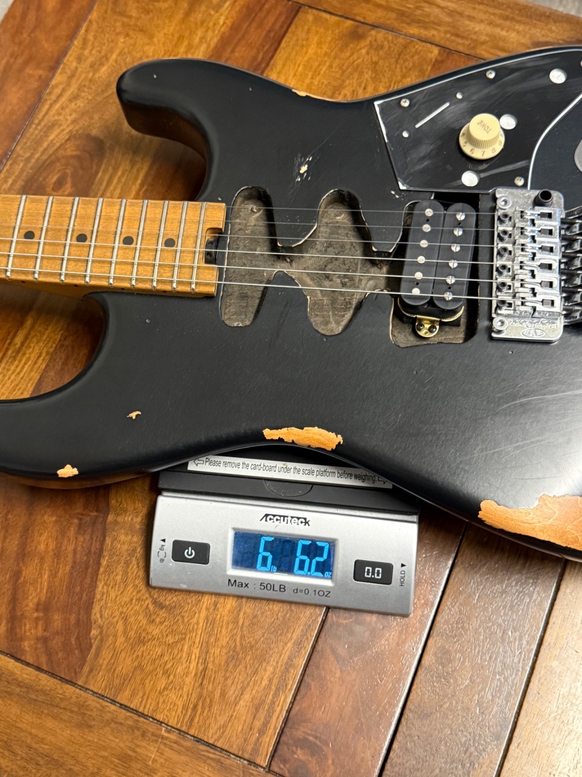 EVH Striped Series Frankenstein Relic Electric Guitar – Black