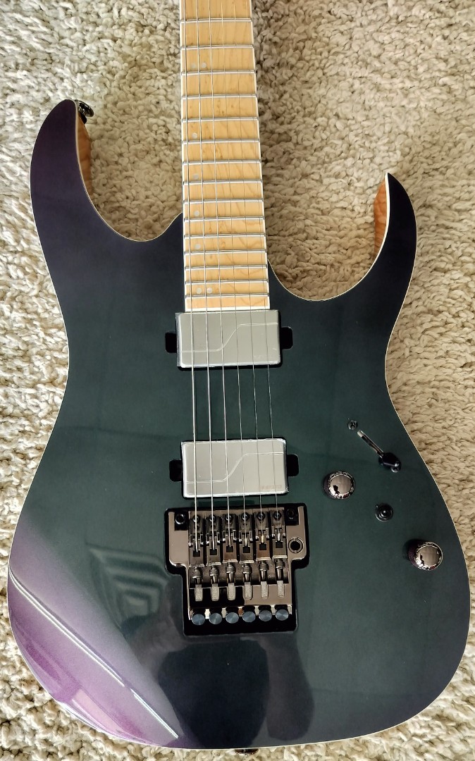 Ibanez Prestige Series RG5120MPRT Electric Guitar, Polar Lights Finish w/ Case