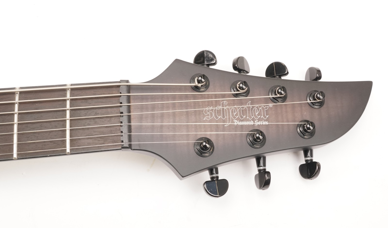 Schecter KM-7 MK-III Keith Merrow Legacy Electric Guitar (Transparent Black Burs