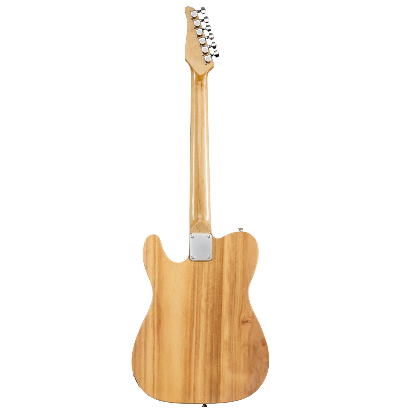 LyxPro Beginner 30″ Telecaster Style Electric Guitar, Paulownia Body, Natural