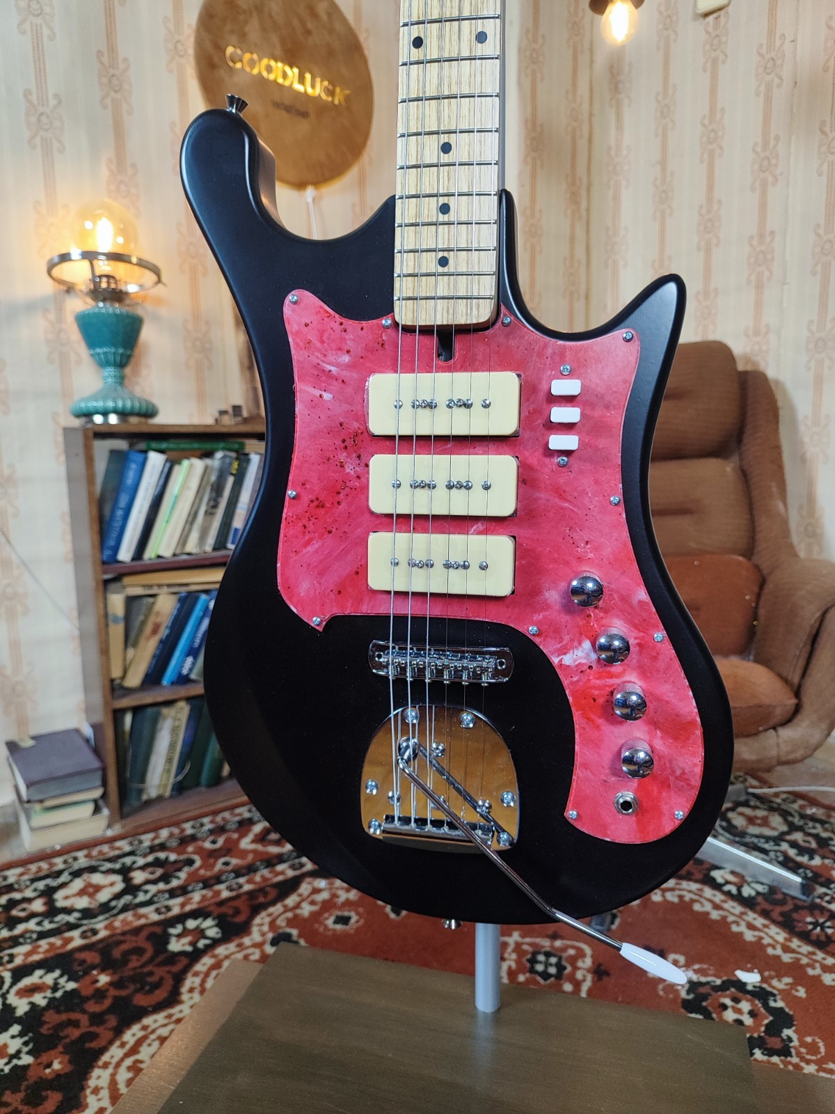 Ural 650 Style Electric Guitar Tremolo USSR Rare Deluxe