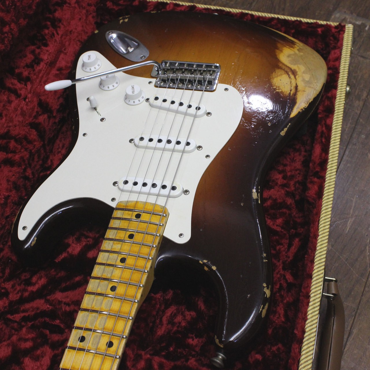 Fender Custom Shop 1955 Stratocaster Heavy Relic Wide Fade Chocolate 2TSB 2018
