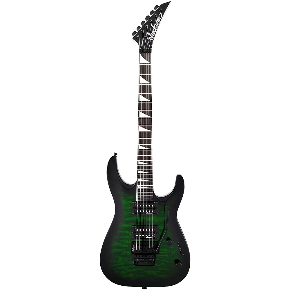 Jackson Dinky JS32Q DKA Arch Top Electric Guitar Transparent Green Burst