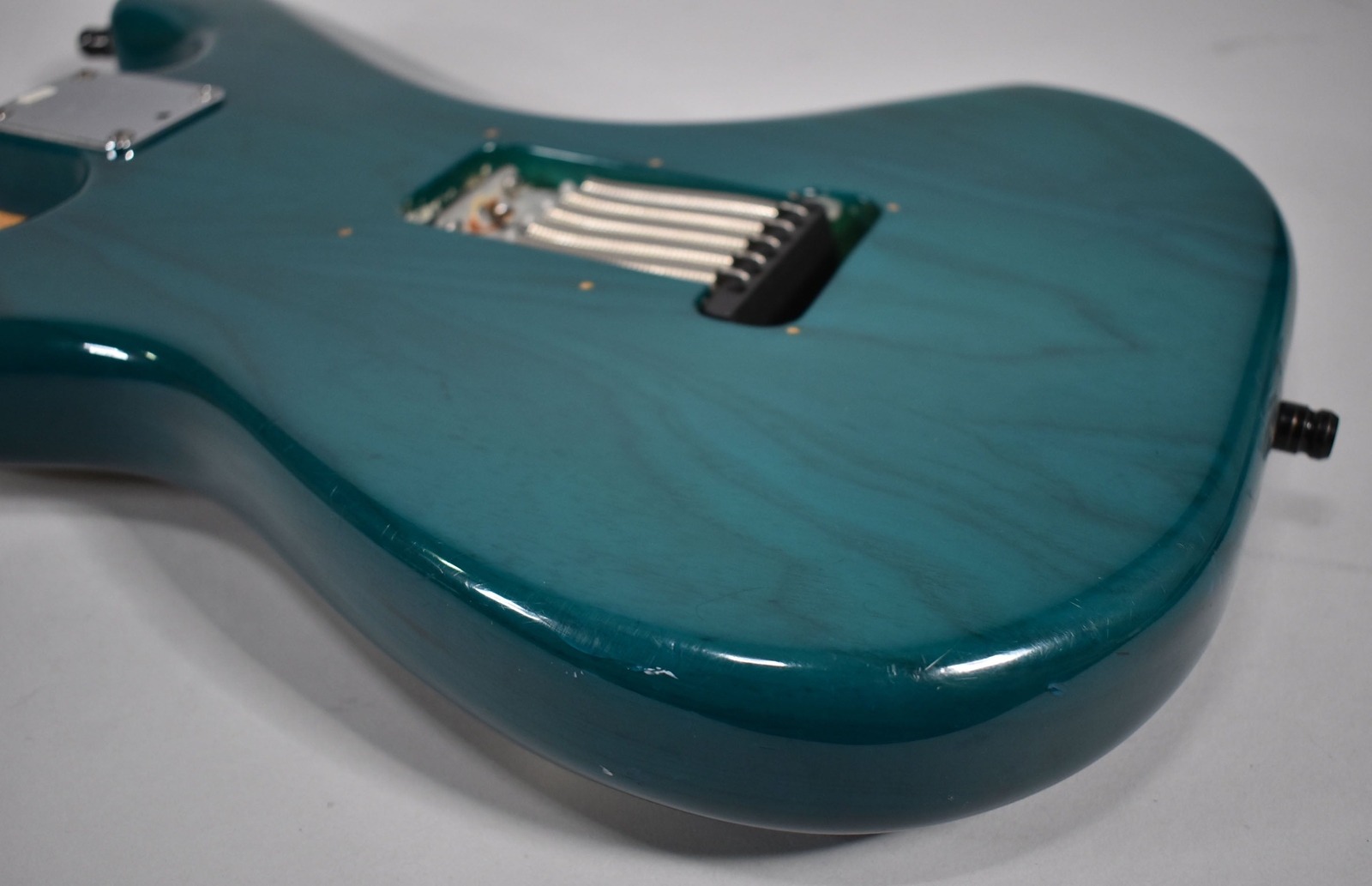 1998 Fender American Deluxe Stratocaster Transparent Teal w/HSC