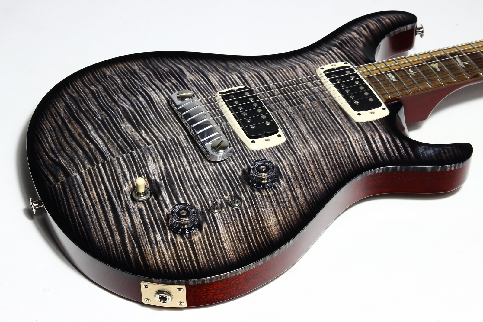 2025 PRS Charcoal Phoenix Limited Edition Private Stock Grade Curly Maple Top