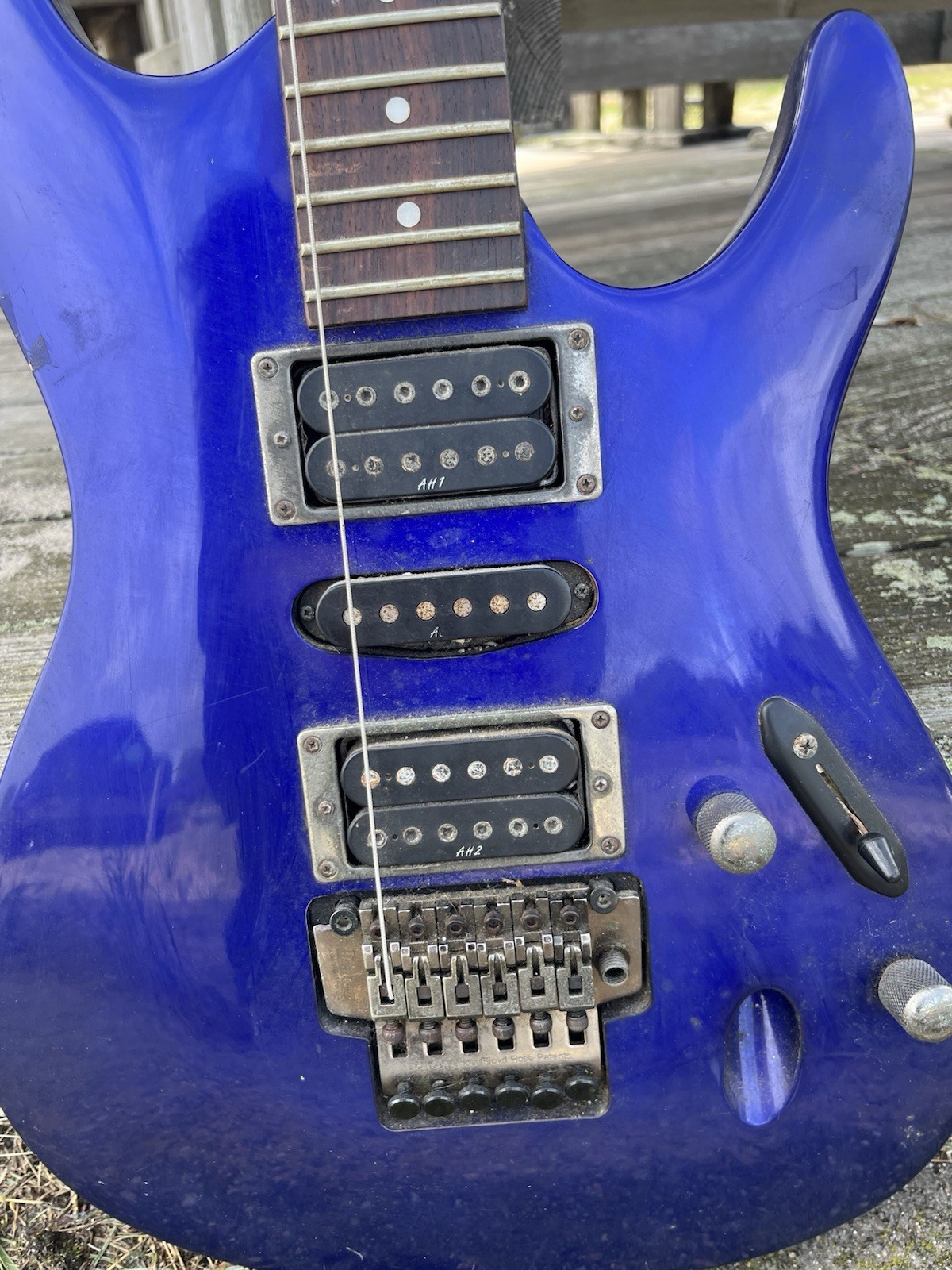 IBANEZ HEAVY METAL ELECTRIC GUITAR IN BRIGHT BLUE, Good Cond
