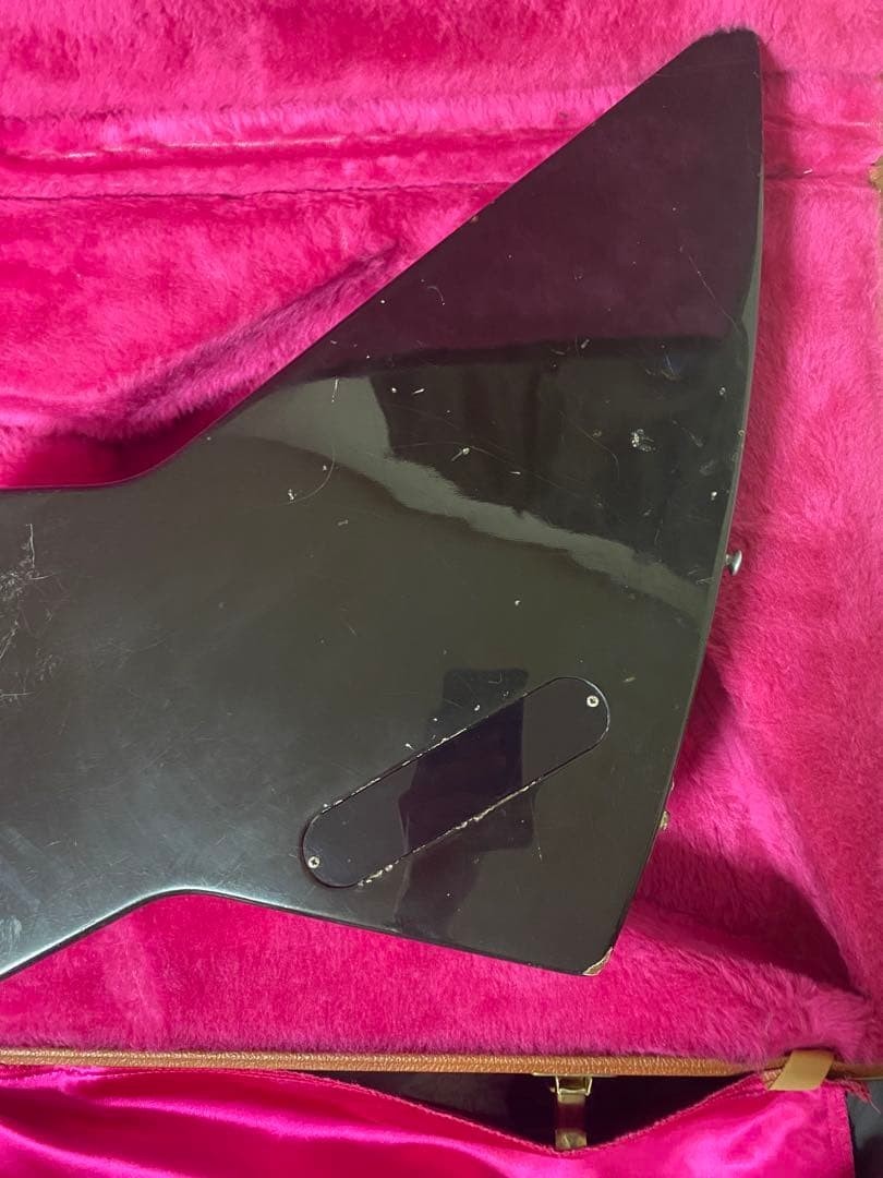 Gibson USA 1992 Explorer Ebony BIGSBY B5PL Pinless Tortoiseshell pickguard
