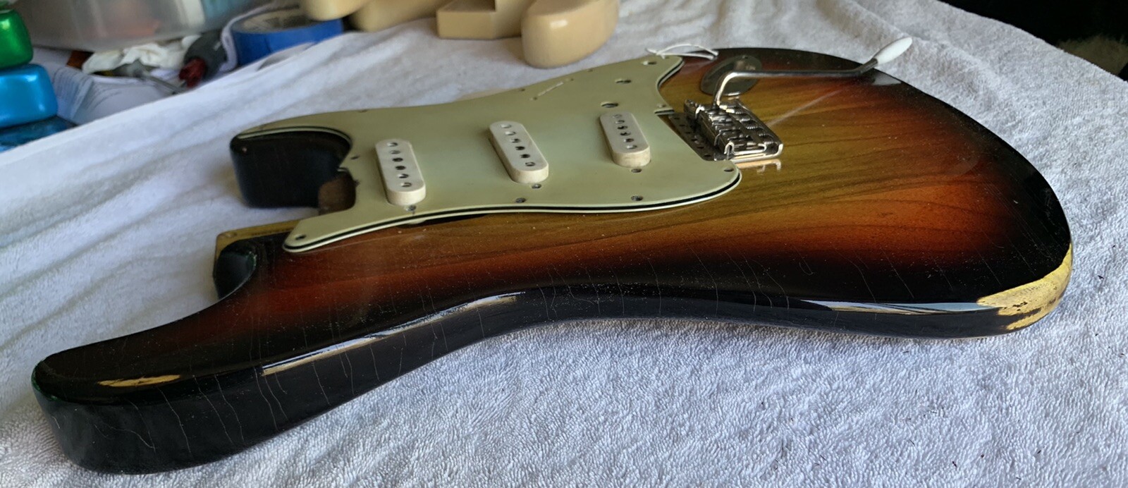 ST BODY RELIC 1960’s style Lacquer 3 Tone SUNBURST ORDER YOURS TODAY JVGuitars