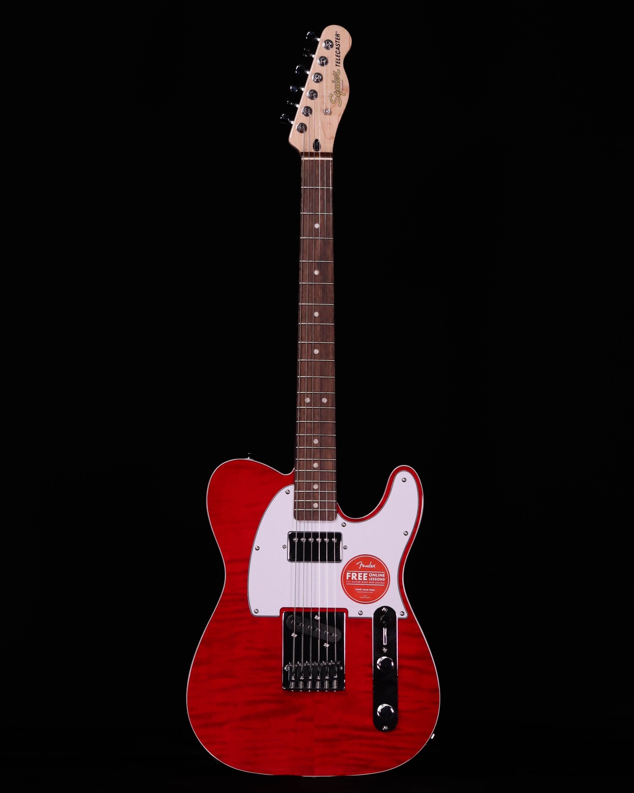 Squier Affinity Telecaster FMT SH, Laurel FB, Crimson Red Transparent