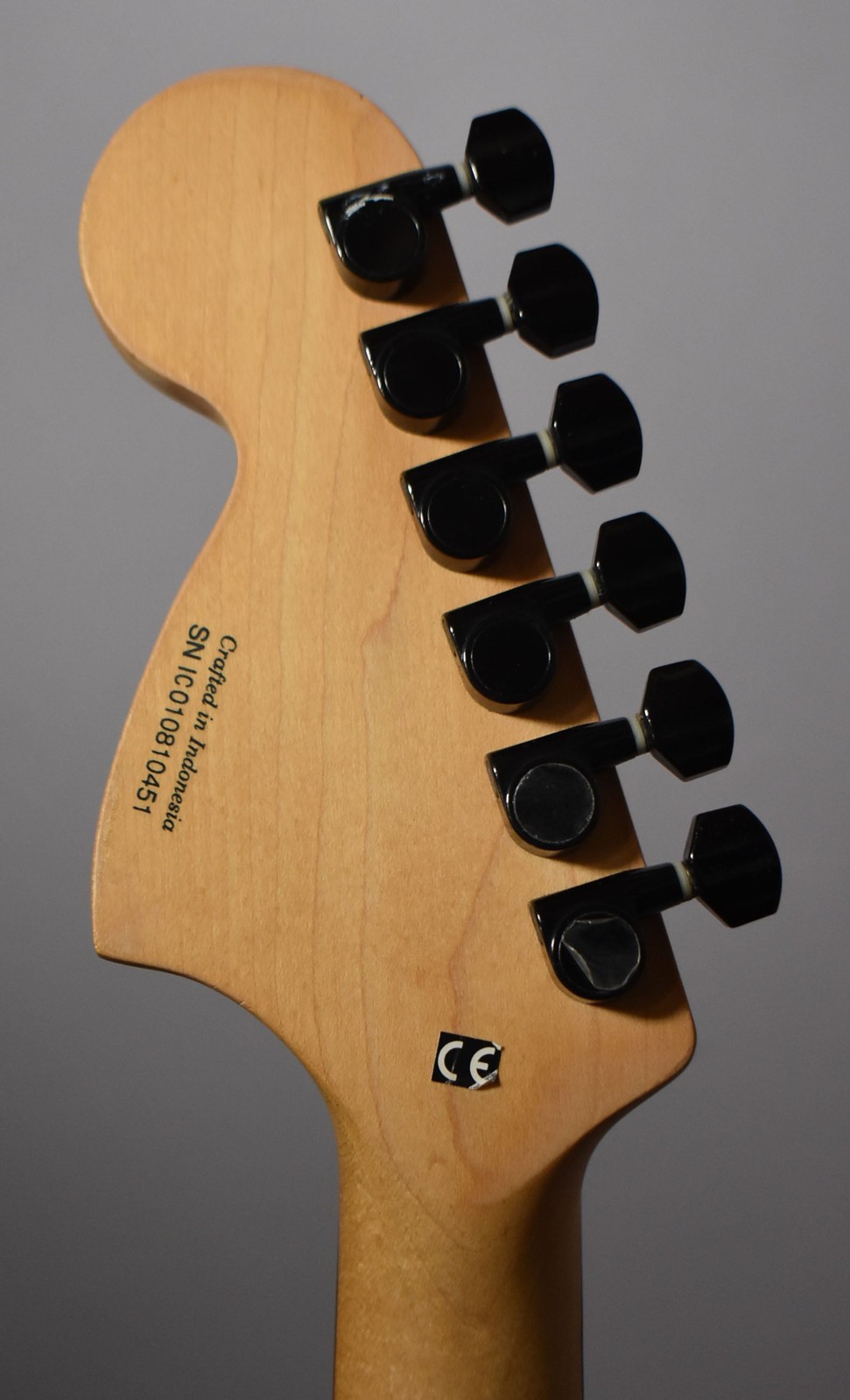 2001 Squier Standard Stratocaster Satin Black Solid Body