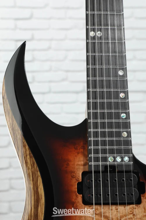 Schecter USA Custom Shop Sunset Extreme Exotic 6 Electric Guitar – Brown Burst