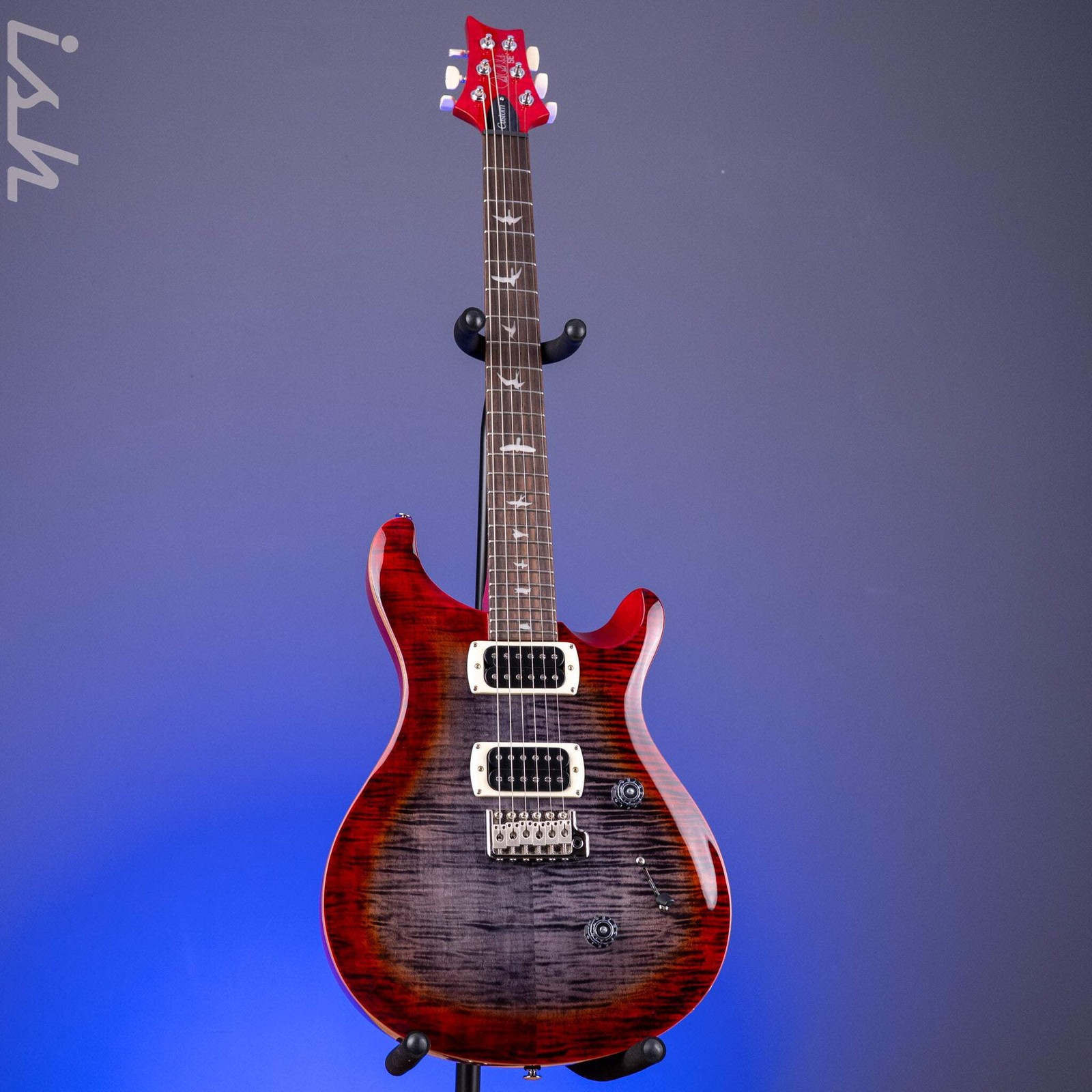 PRS SE Custom 24 Charcoal Cherry Burst