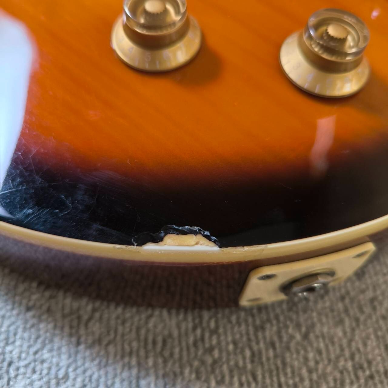 Blitz by Aria Pro II Les Paul Standard Type Cherry Burst Used Froma Japan