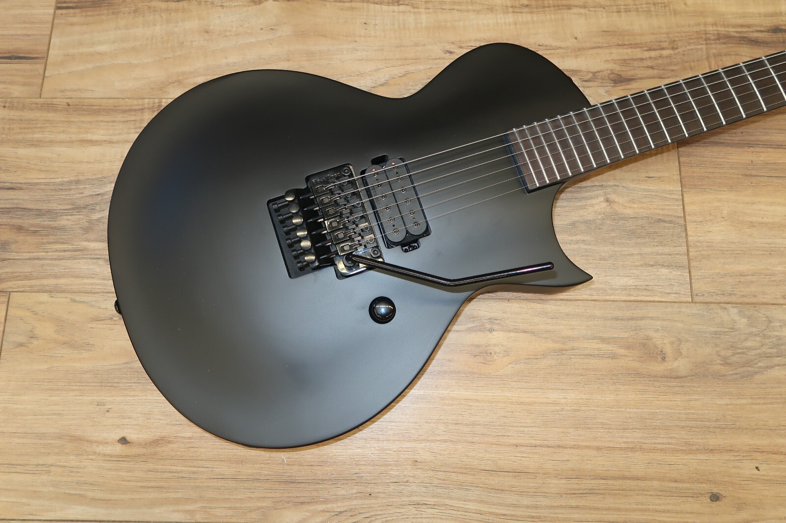 ESP LTD EC-FR Black Metal Electric Guitar – Black Satin