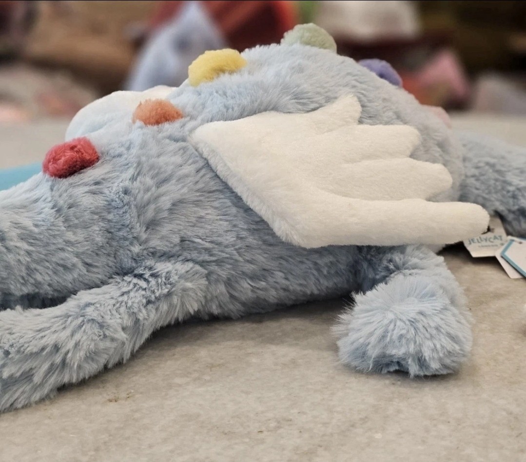 AUTHENTIC Jellycat Large Sky Dragon NWT W/ Dustbag Plush Toy US 2 Day Shipping