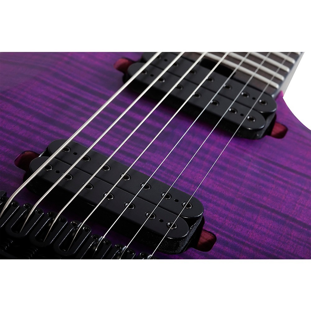 Schecter Guitar Research John Browne Tao7 Electric Guitar Satin Trans Purple