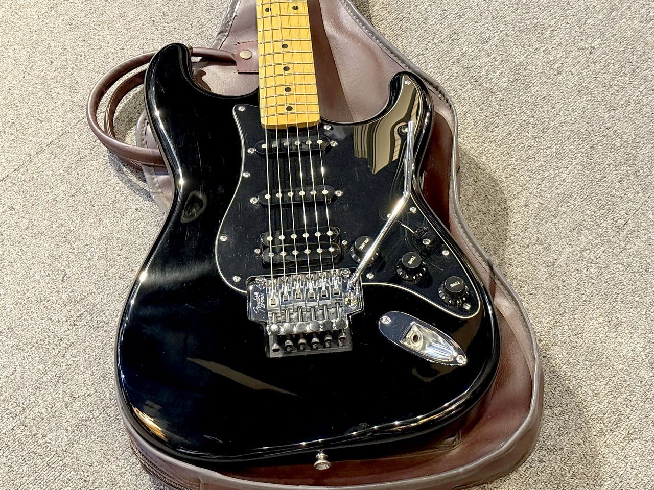 Fender Japan ST-55F Stratocaster Black MIJ 1986-1987 Floyd Rose Used