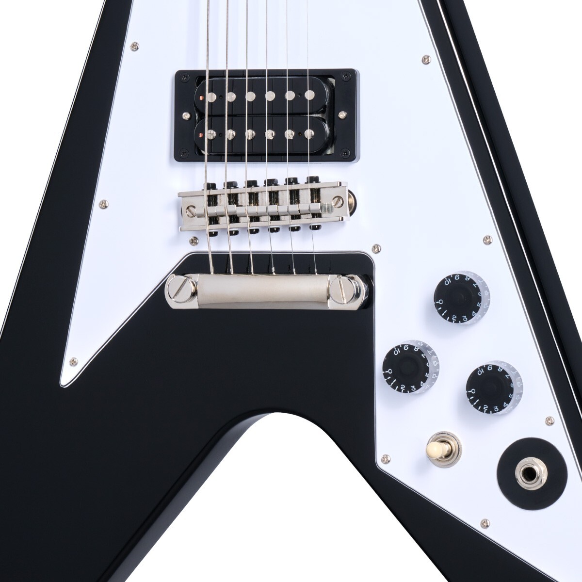 Epiphone Inspired by Gibson Custom Kirk Hammett 1979 Flying V Ebony w/Hard case