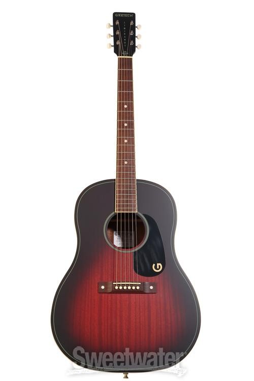 Gretsch Jim Dandy Dreadnought Acoustic Guitar – Deep Cherry Burst