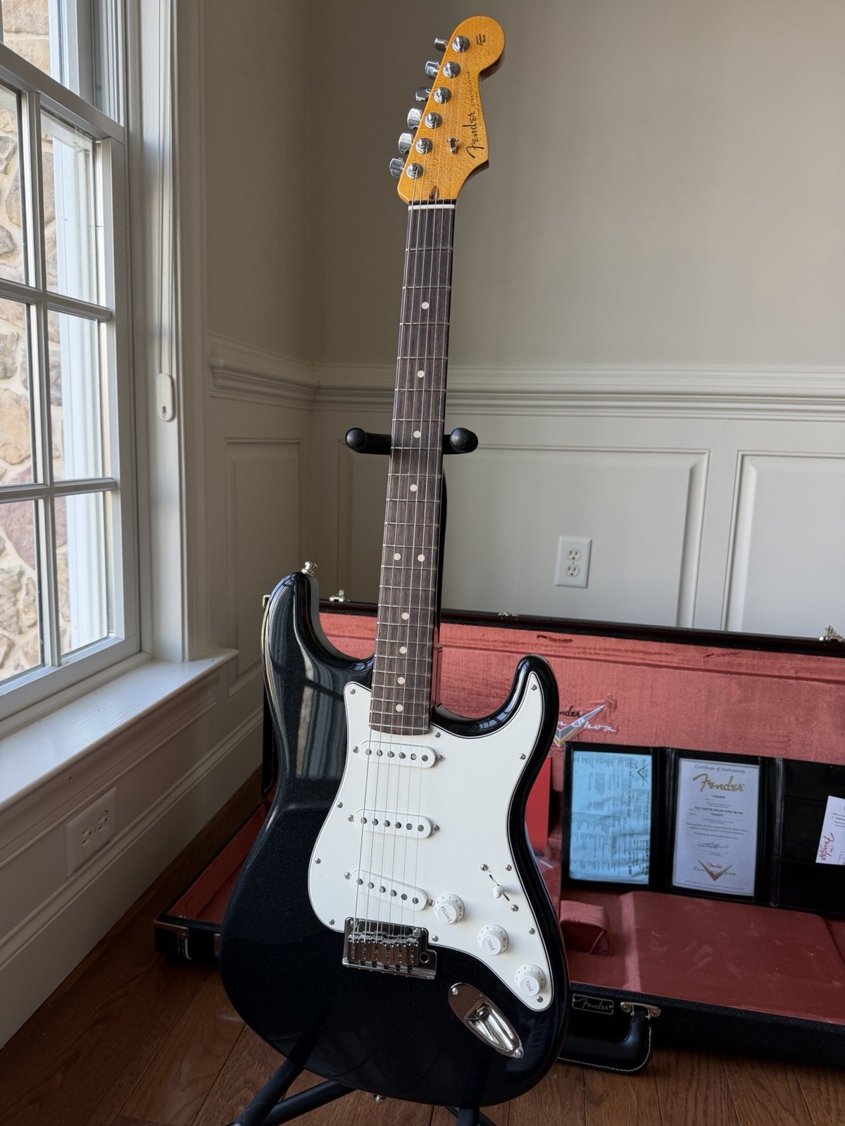 2025 Fender Custom Shop Stratocaster Limited Edition W25 NOS Black Sparkle