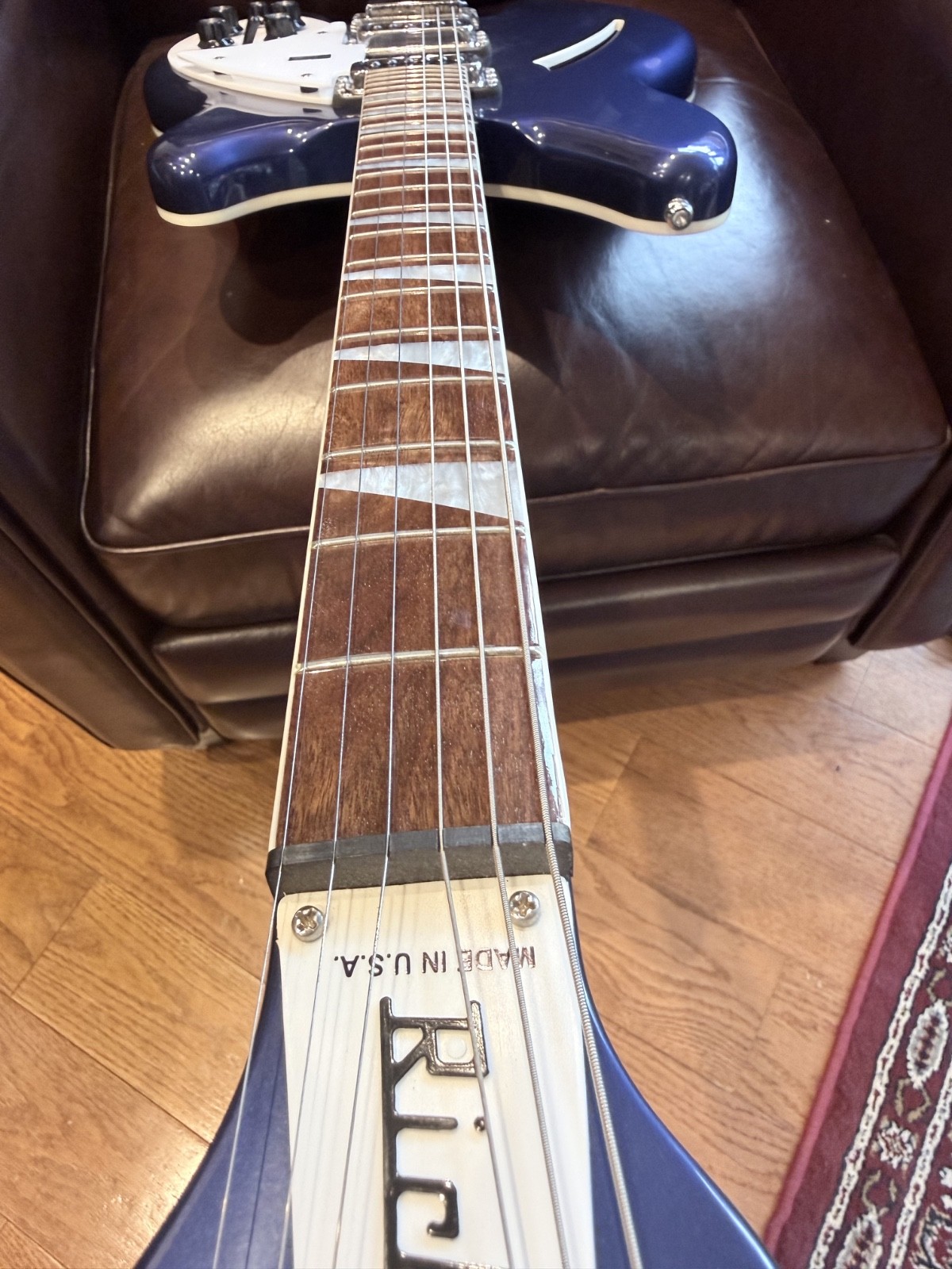 Rickenbacker 360 Jetglo Classic 6 String Electric Guitar Rare Finish MIDNIGHT BL