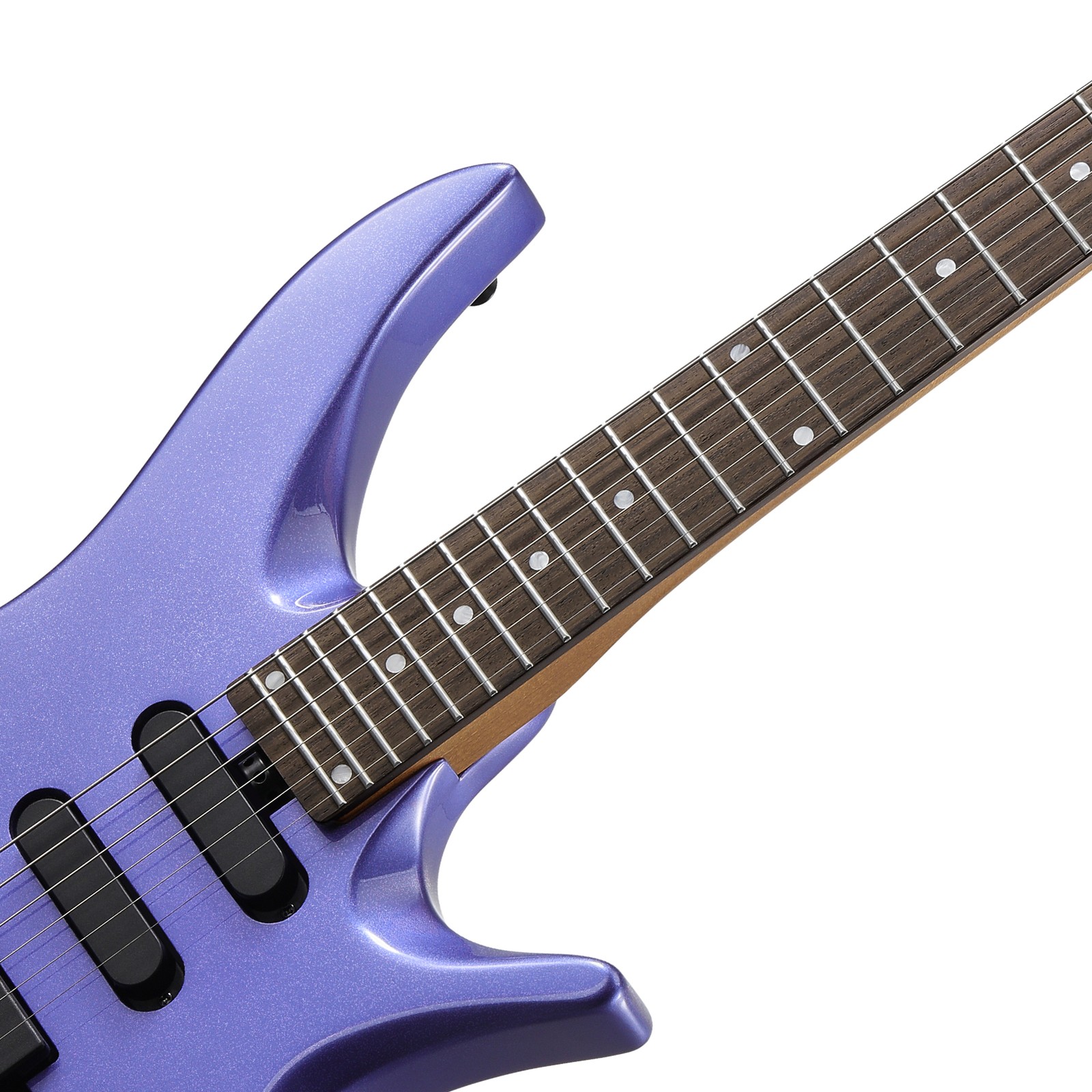 Donner HLX-500 Headless Guitar – HSS Solid Body Electric Guitar for Gig Purple